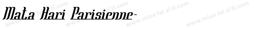 Mata Hari Parisienne字体转换